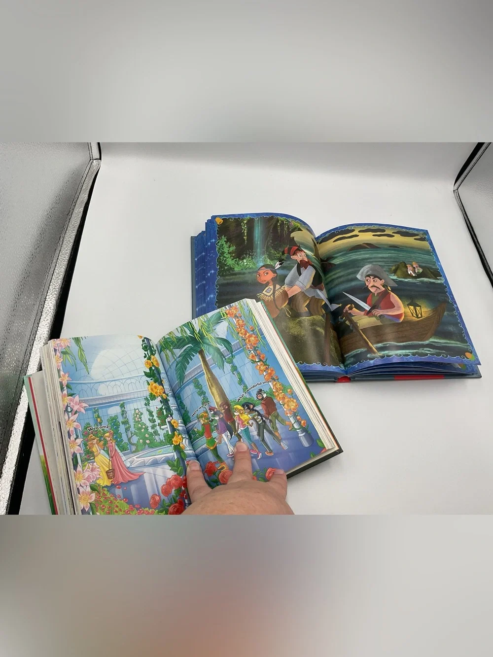 Lot x2 Illustrated Adventure Story Books Peter Pan Thea Stilton Land of Flowers